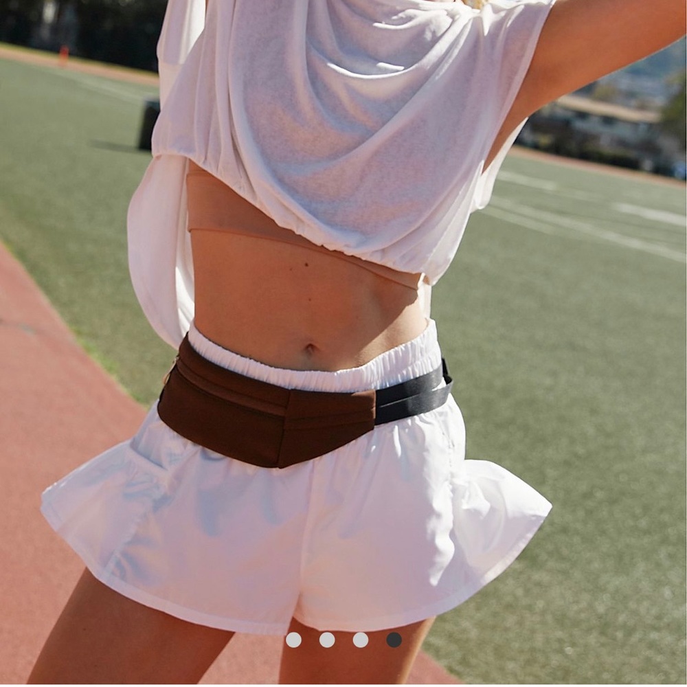 Free People White Get Your Flirt On Shorts